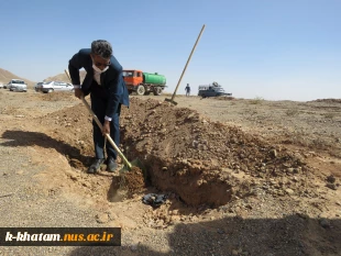 رئیس آموزشکده فنی کشاورزی امین خاتم از کاشت نهال در 50هکتار از عرصه های طبیعی شهرستان خاتم راستای  طرح "پویش ملی همکاشت"خبر داد