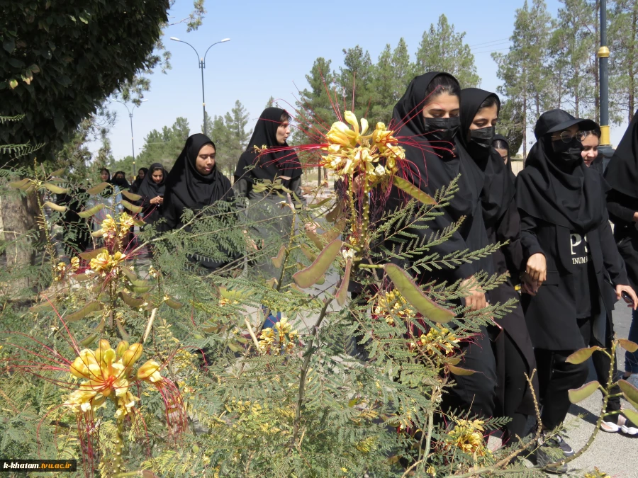 همزمان با آغاز هفته تربیت بدنی همایش پیاده‌روی  از محل آموزشکده فنی کشاورزی امین تا میدان دولت شهرستان خاتم برگزار شد. 7