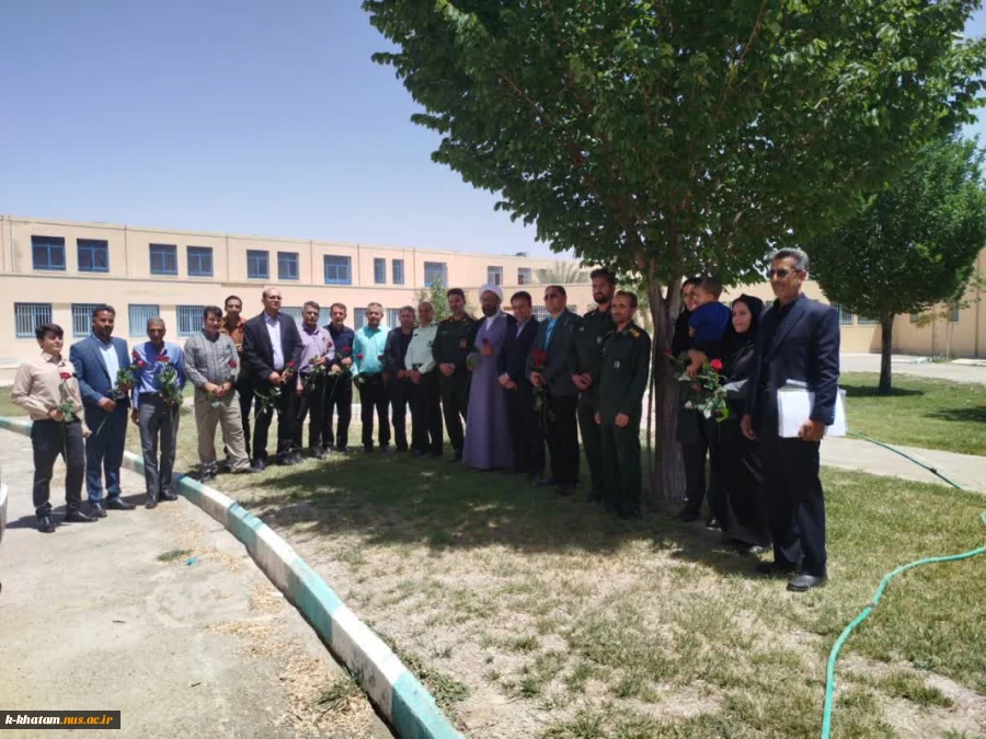 حضور فرماندار وامام جمعه شهرستان  خاتم به مناسبت روز روز استاد در آموزشکده ملی مهارت امین 2