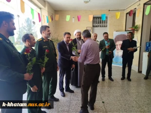 حضور فرماندار وامام جمعه شهرستان  خاتم به مناسبت روز روز استاد در آموزشکده ملی مهارت امین 7