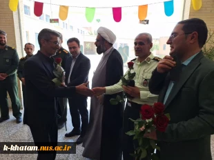 حضور فرماندار وامام جمعه شهرستان  خاتم به مناسبت روز روز استاد در آموزشکده ملی مهارت امین 10