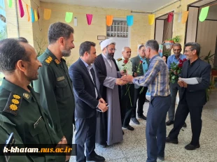 حضور فرماندار وامام جمعه شهرستان  خاتم به مناسبت روز روز استاد در آموزشکده ملی مهارت امین 11