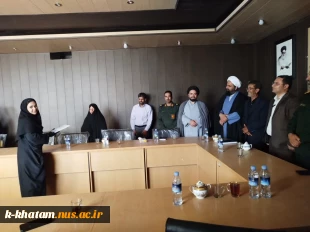 مراسم معارفه مسئول بسیج دانشجویی اموزشکده ملی مهارت خاتم«امین» 2