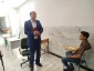 معاون آموزشکده آموزشکده ملی مهارت خاتم  با حضور  در هنرستان شهید مصطفی خمینی شهر ستان خاتم با رئیس و هنر جویان این مرکز دیدار کرد